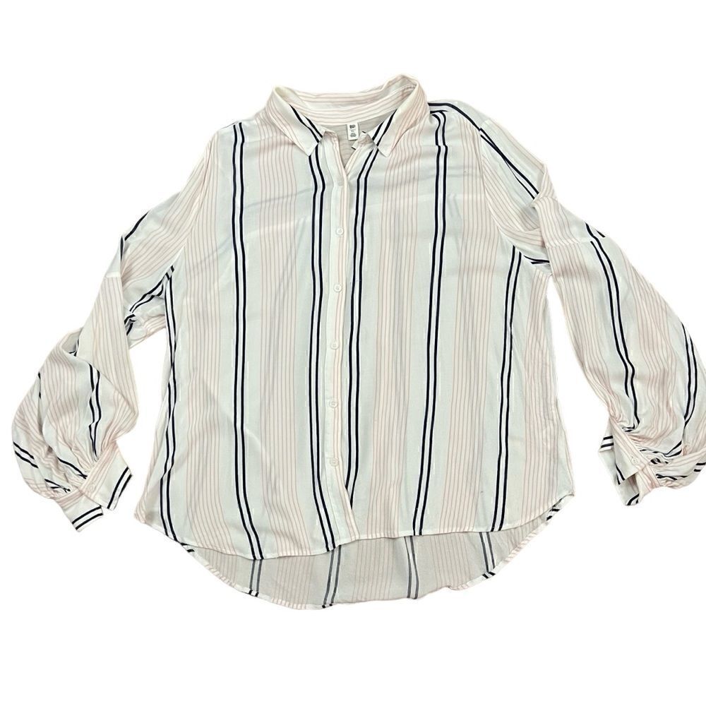 BP Button Up Rayon Flow Blouse XL - Picture 3 of 6
